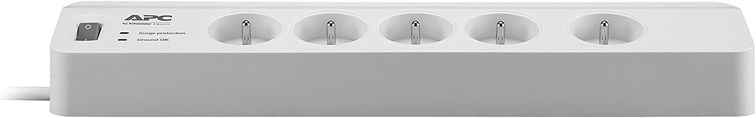 Apc Multiprise Parafoudre 5 Prises - (PM5-FR) - Blanc Apc Multiprise Parafoudre 5 Prises - (PM5-FR) - Blanc